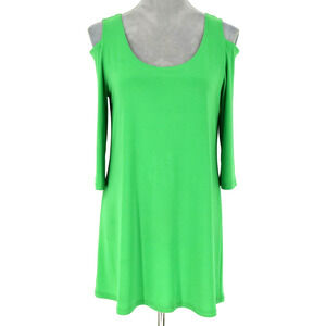 Clara Sun Woo Vibrant Green Open Shoulder Top